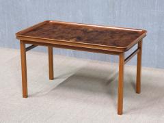 Carl Axel Acking Carl Axel Acking Walnut Burl and Mahogany Table Hjalmar Jackson Sweden 1930s - 4446557