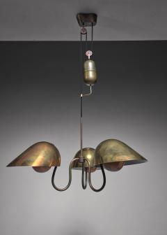 Carl Axel Acking Carl Axel Acking chandelier with counterweight Sweden 1940s - 841597