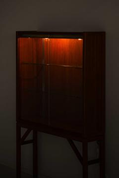 Carl Axel Acking Scandinavian Modern Cabinet in Glass Teak Beech by Carl Axel Acking 1950s - 4699320