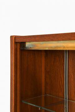 Carl Axel Acking Scandinavian Modern Cabinet in Glass Teak Beech by Carl Axel Acking 1950s - 4699325