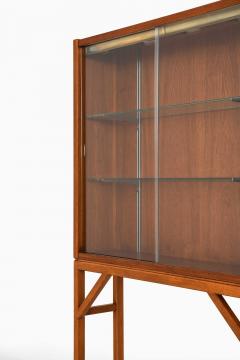 Carl Axel Acking Scandinavian Modern Cabinet in Glass Teak Beech by Carl Axel Acking 1950s - 4699333