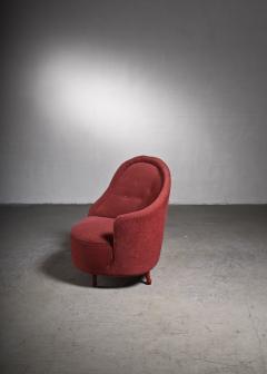Carl Cederholm Carl Cederholm red asymmetrical easy chair - 2039852