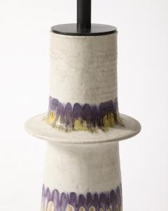 Carl Cunningham Cole Glazed Ceramic Table Lamp by Carl Cunningham Cole England c 1970 - 4046465