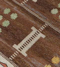 Carl Dagel Handwoven Signed Swedish Flatweave Rug - 2406338