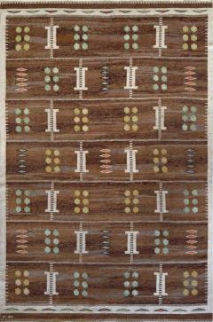 Carl Dagel Handwoven Signed Swedish Flatweave Rug - 2406702