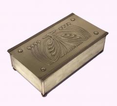 Carl Deffner Jugendstil Nouveau Secessionist Brass Box Carl Deffner Germany C 1910  - 1162563