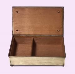 Carl Deffner Jugendstil Nouveau Secessionist Brass Box Carl Deffner Germany C 1910  - 1162565