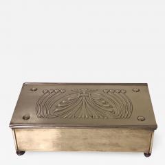 Carl Deffner Jugendstil Nouveau Secessionist Brass Box Carl Deffner Germany C 1910  - 1163216