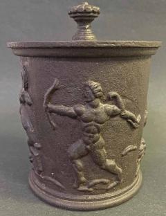 Carl Elmberg Hunter in Paradise Art Deco Iron Humidor  - 4456326