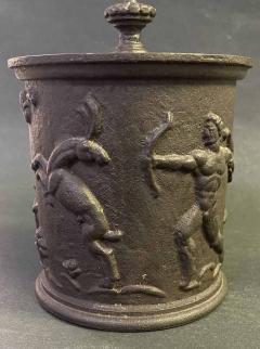 Carl Elmberg Hunter in Paradise Art Deco Iron Humidor  - 4456327