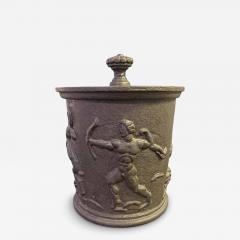 Carl Elmberg Hunter in Paradise Art Deco Iron Humidor  - 4456734