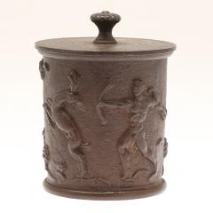 Carl Elmberg Lidded Jar with Hunting Scenes by Carl Elmberg for Nafvequarns Bruk - 569295