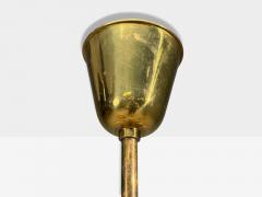 Carl Erik Bod n Chandelier Brass Glass Sweden 1940s - 4458991