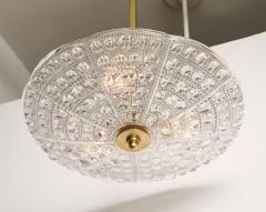 Carl Fagerlund 1950s Crystal and Brass Chandelier by Carl Fagerlund for orrefors - 4716060
