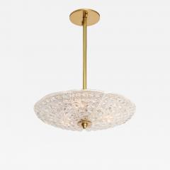 Carl Fagerlund 1950s Crystal and Brass Chandelier by Carl Fagerlund for orrefors - 4716614
