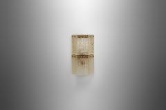 Carl Fagerlund Brass and Glass Carl Fagerlund Wall Lamp for Orrefors Sweden 1960s - 4149032