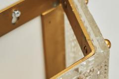 Carl Fagerlund Brass and Glass Carl Fagerlund Wall Lamp for Orrefors Sweden 1960s - 4149035