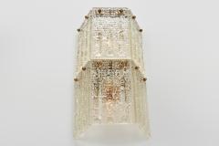 Carl Fagerlund Brass and Glass Carl Fagerlund Wall Lamp for Orrefors Sweden 1960s - 4149039