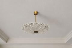 Carl Fagerlund Carl Fagerlund Pendant Light Textured Glass Brass Sweden 1960s - 4750446