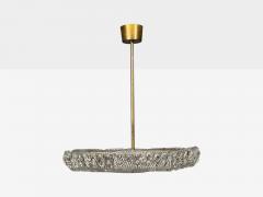 Carl Fagerlund Carl Fagerlund Pendant Light Textured Glass Brass Sweden 1960s - 4750450