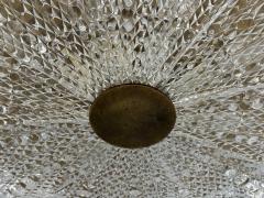 Carl Fagerlund Carl Fagerlund Pendant Light Textured Glass Brass Sweden 1960s - 4750454