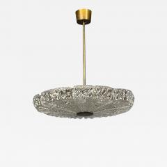 Carl Fagerlund Carl Fagerlund Pendant Light Textured Glass Brass Sweden 1960s - 4751524