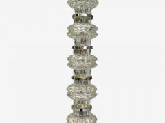 Carl Fagerlund Carl Fagerlund Swedish Modern Glass Nickel Floor Lamp Sweden 1970s - 4220960