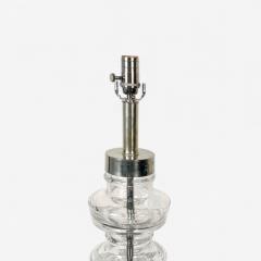 Carl Fagerlund Carl Fagerlund Swedish Modern Nickel Glass Table Lamps Sweden 1960s - 4144632