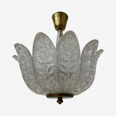 Carl Fagerlund Carl Fagerlund Swedish Modern Slumped Glass Pendant Light Sweden 1940s - 4146920