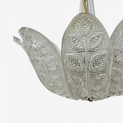 Carl Fagerlund Carl Fagerlund Swedish Modern Slumped Glass Pendant Light Sweden 1940s - 4146921