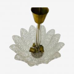 Carl Fagerlund Carl Fagerlund Swedish Modern Slumped Glass Pendant Light Sweden 1940s - 4146922