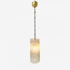 Carl Fagerlund Carl Fagerlund Swedish Modern Textured Glass Pendant Light Sweden 1940s - 4145368