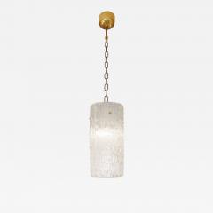 Carl Fagerlund Carl Fagerlund Swedish Modern Textured Glass Pendant Light Sweden 1940s - 4148704