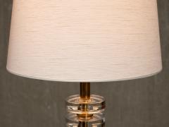 Carl Fagerlund Carl Fagerlund Table Lamp in Brass and Glass Orrefors Sweden 1950s - 4234088