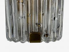 Carl Fagerlund Carl Fagerlund Textured Glass Brass Large Wall Sconces Sweden 1940s - 4314178