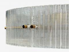 Carl Fagerlund Carl Fagerlund Textured Glass Brass Pendant Light Sweden 1960s - 4215320