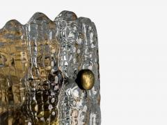 Carl Fagerlund Carl Fagerlund Textured Glass Brass Wall Lights Sweden 1960s - 4212447