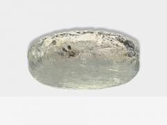 Carl Fagerlund Carl Fagerlund Textured Glass Nickel Flush Mount Fixtures Sweden 1950s - 4216287