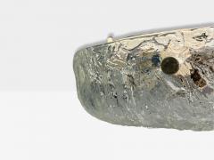 Carl Fagerlund Carl Fagerlund Textured Glass Nickel Flush Mount Fixtures Sweden 1950s - 4216330