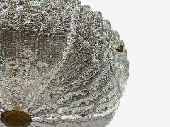 Carl Fagerlund Chandelier Textured Glass Brass Sweden 1960s - 4768517