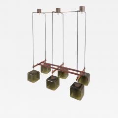 Carl Fagerlund Green Glass Ceiling Lamp by Carl Fagerlund for Orrefors - 893475