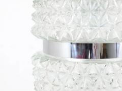 Carl Fagerlund Karl Fagerlund Style Chrome and Faceted Glass Pendant Light from the 1960s - 4047392
