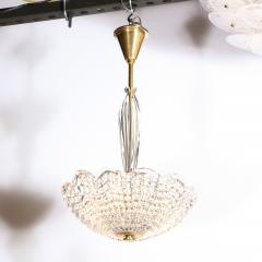 Carl Fagerlund Mid Century Modern Glass Brass Chandelier by Carl Fagerlund for Orrefors - 2366064