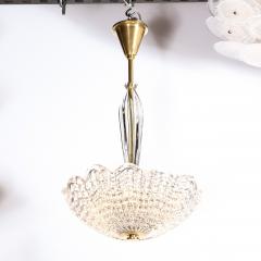 Carl Fagerlund Mid Century Modern Glass Brass Chandelier by Carl Fagerlund for Orrefors - 2366070