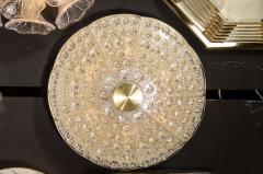Carl Fagerlund Mid Century Modernist Flush Mount Chandelier by Carl Fagerlund for Orrefors - 2431471