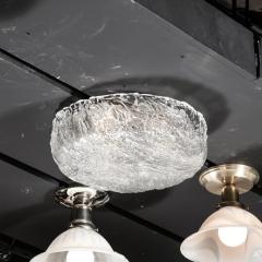 Carl Fagerlund Mid Century Modernist Glass Flush Mount by Carl Fagerlund for Orrefors - 3352721