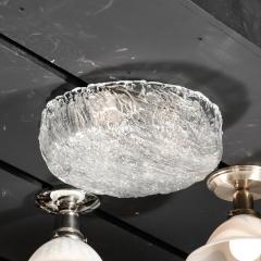 Carl Fagerlund Mid Century Modernist Glass Flush Mount by Carl Fagerlund for Orrefors - 3352760