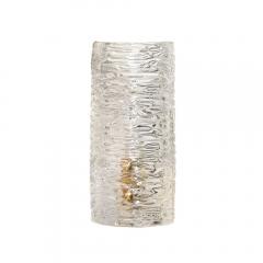 Carl Fagerlund Mid Century Modernist Striated Glass Sconces W Brass Fittings by Carl Fagerlund - 3975928