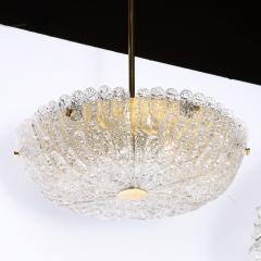 Carl Fagerlund Mid Century Murano Glass Brass Chandelier by Carl Fagerlund for Orrefors - 2143310