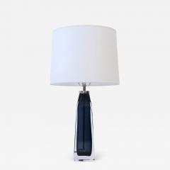 Carl Fagerlund Orrefors Blue Crystal Lamp - 1440434